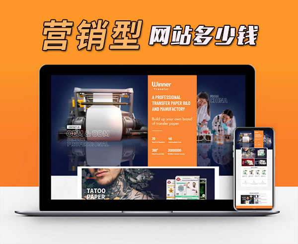搭建一个营销型网站需要多少钱