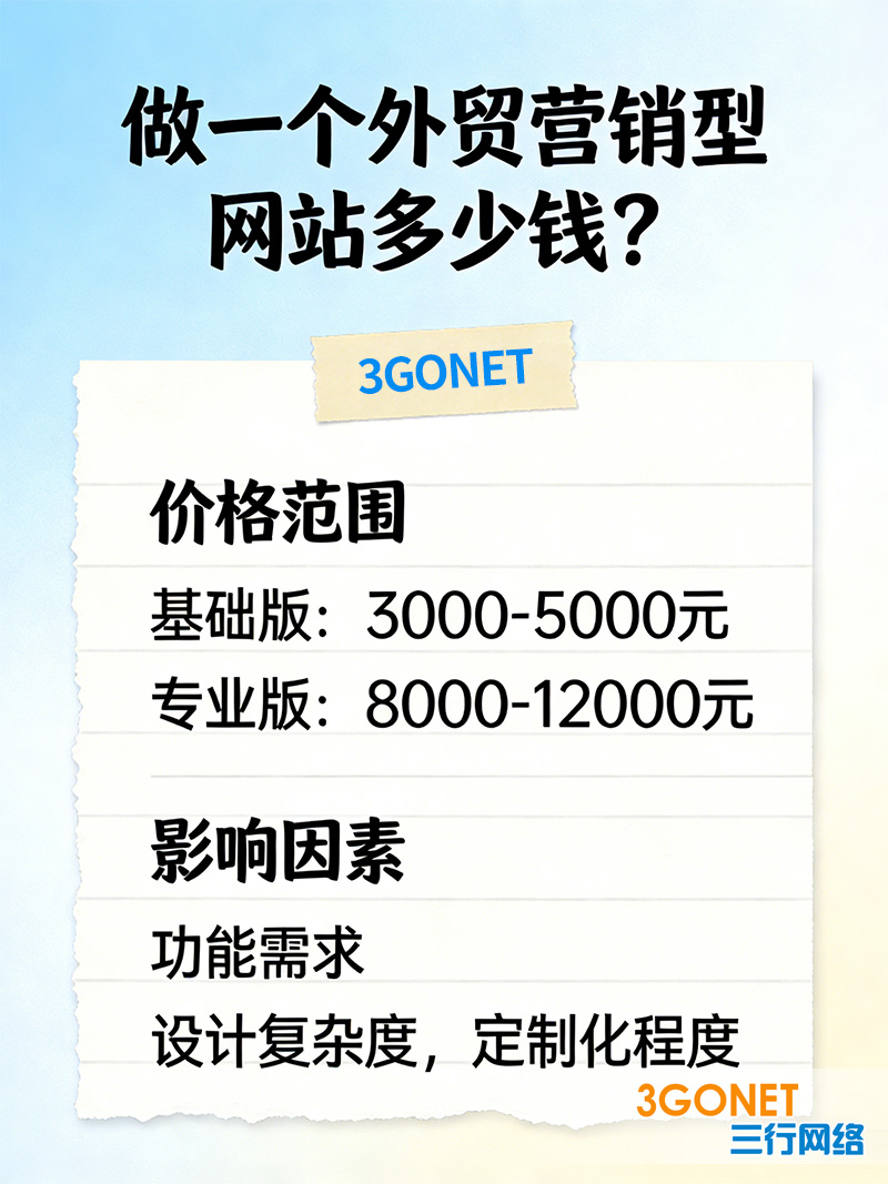 营销型网站多少钱